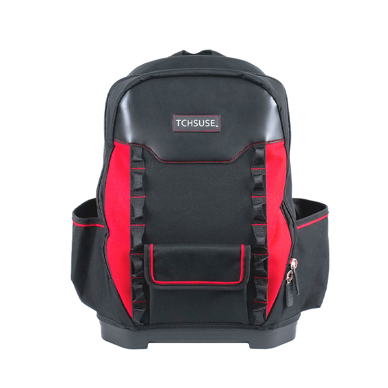 Mochila para herramientas con fondo de plástico multifuncional 600D de 14 pulgadas