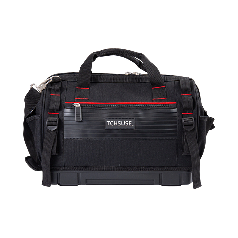 Bolsa de herramientas multifunción de gran capacidad con fondo de plástico de 17 pulgadas/18 pulgadas