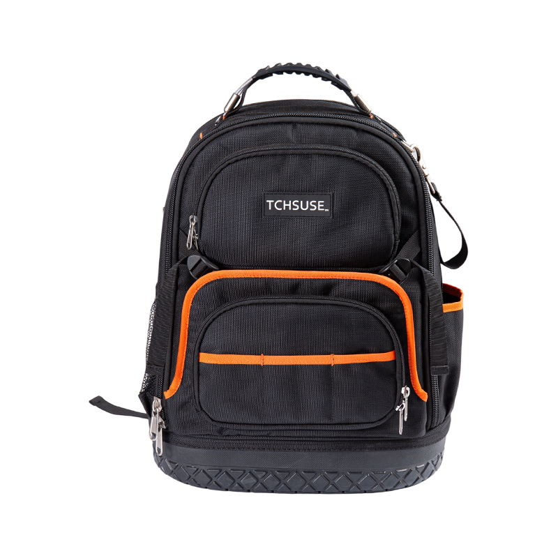 Mochila para herramientas de grado industrial con fondo de plástico 600D de 14 pulgadas